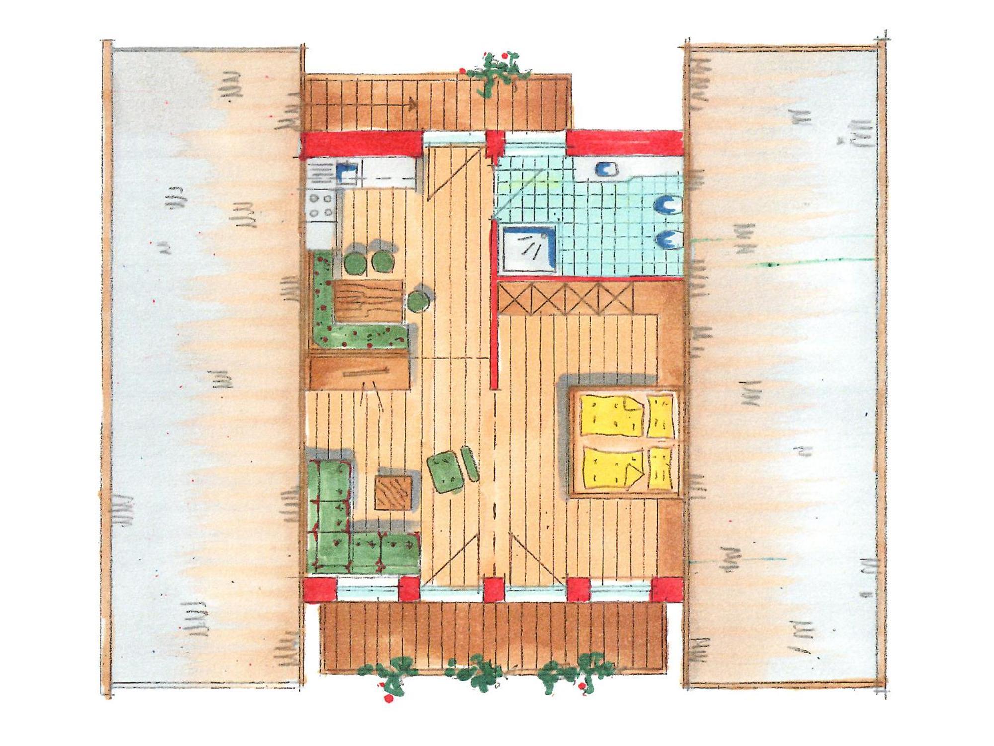 Chalet Piz Da Peres Lejlighed Olang Værelse billede